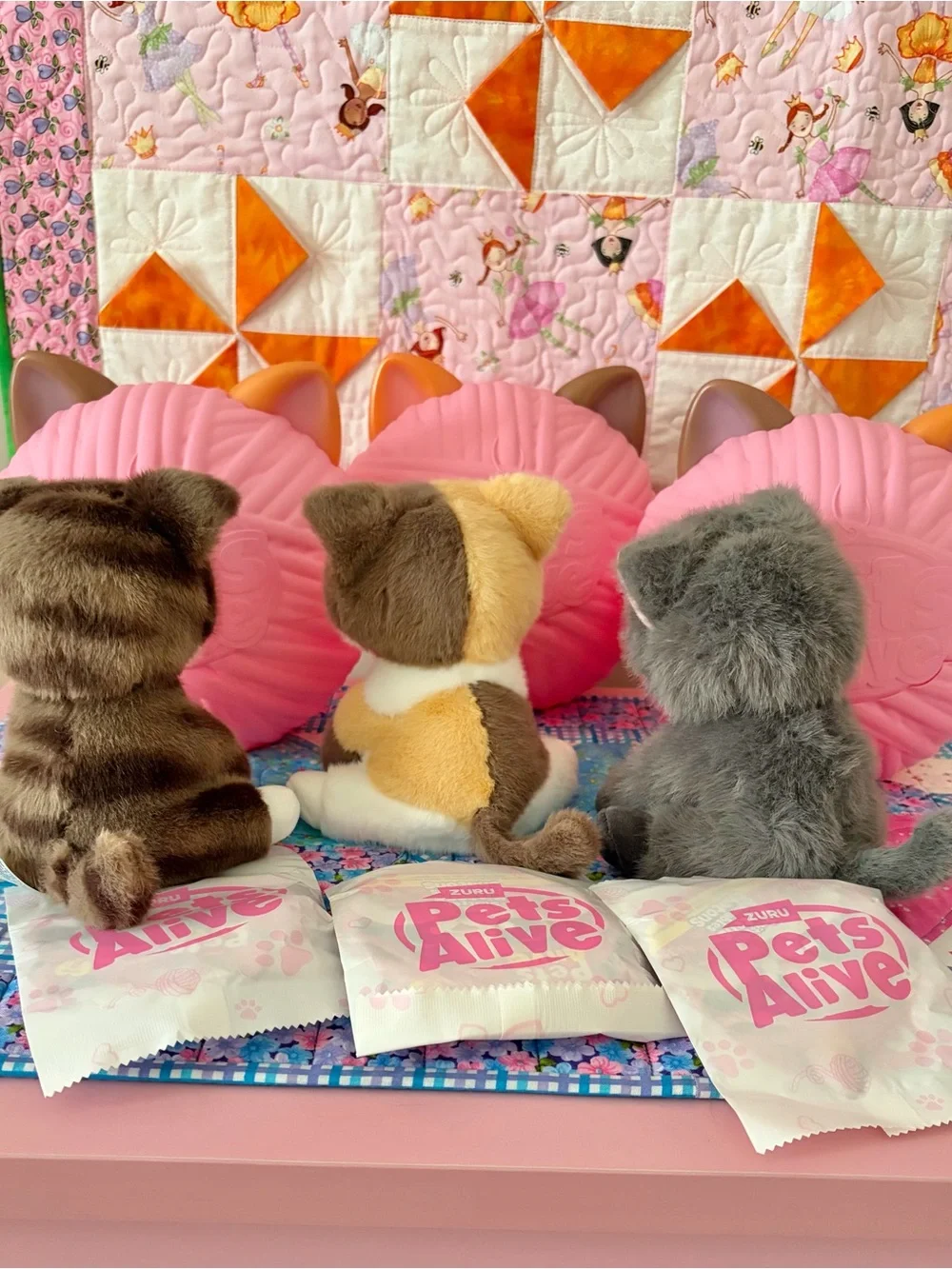 THREE Pets Alive Smitten Kittens “Patches” “Shadow” “Snuggles” Series 2 by Zuru